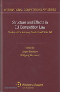 Cover of Structure and Effects in EU Competition Law: Studies on Exclusionary Conduct and State Aid
