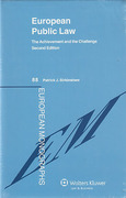 Cover of European Public Law: The Achievement and the Challenge