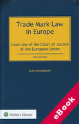 Cover of Trade Mark Law in Europe: Case Law of the Court of Justice of the European Union (eBook)