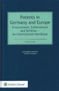 Cover of Patents in Germany and Europe: Procurement, Enforcement and Defense: An International Handbook