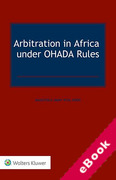 Cover of Arbitration in Africa under OHADA Rules (eBook)