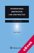 Cover of International Arbitration: Law and Practice (eBook)