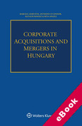 Cover of Corporate Acquisitions and Mergers in Hungary (eBook)