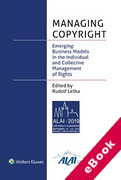 Cover of Managing Copyright: Emerging Business Models in the Individual and Collective Management of Rights (eBook)