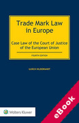 Cover of Trade Mark Law in Europe: Case Law of the Court of Justice of the European Union (eBook)