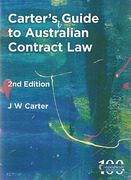 Cover of Carter's Guide to Australian Contract Law