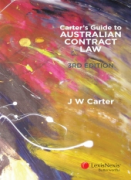 Cover of Carter's Guide to Australian Contract Law