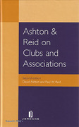 Cover of Ashton &#38; Reid on Clubs and Associations