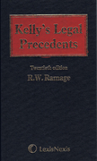 Cover of Kelly's Legal Precedents: 20th ed with 3rd Supplement