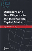 Cover of Disclosure and Due Diligence in International Capital Markets