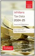 Cover of Whillans Tax Data 2024-25 Finance Act edition