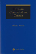 Cover of Trusts in Common Law Canada