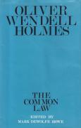 Cover of Oliver Wendell Holmes: The Common Law