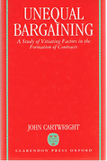 Cover of Unequal Bargaining: A Study of Vitiating Factors in the Formation of Contracts