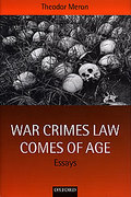 Cover of War Crimes Law Comes of Age