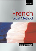Cover of French Legal Method