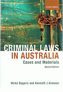 Cover of Criminal Laws in Australia: Cases and Materials