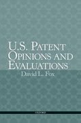 Cover of U.S. Patent Opinions and Evaluations
