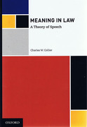 Cover of Meaning in Law: A Theory of Speech