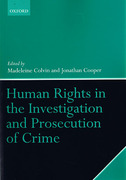 Cover of Human Rights in the Investigation and Prosecution of Crime