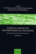 Cover of Critical Issues in Environmental Taxation Volume VII