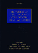 Cover of Principles of Evidence in International Criminal Justice