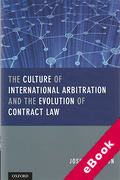 Cover of The Culture of International Arbitration and the Evolution of Contract Law (eBook)