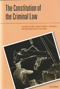 Cover of The Constitution of the Criminal Law