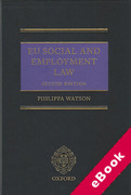 Cover of EU Social and Employment Law: Policy and Practice in an Enlarged Europe (eBook)
