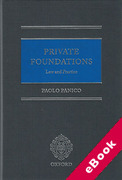 Cover of Private Foundations: Law and Practice (eBook)