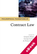 Cover of Philosophical Foundations of Contract Law (eBook)