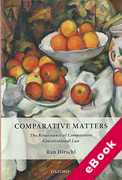Cover of Comparative Matters: The Renaissance of Comparative Constitutional Law (eBook)