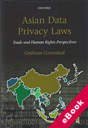 Cover of Asian Data Privacy Laws: Trade and Human Rights Perspectives (eBook)
