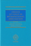 Cover of Choice of Venue in International Arbitration