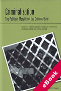 Cover of Criminalization: The Political Morality of the Criminal Law (eBook)