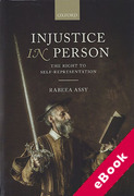 Cover of Injustice in Person: The Right to Self-Representation (eBook)