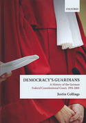 Cover of Democracy's Guardians: A History of the German Federal Constitutional Court, 1951-2001