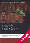 Cover of Remedies for Breach of Contract in Asia (eBook)