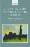 Cover of Private Law in the External Relations of the EU