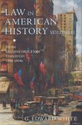 Cover of Law in American History: Volume II - From Reconstruction Through the 1920s