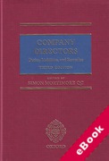 Cover of Company Directors: Duties, Liabilities and Remedies (eBook)