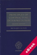 Cover of Principles of Contractual Interpretation (eBook)