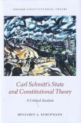 Cover of Carl Schmitt's State and Constitutional Theory: A Critical Analysis