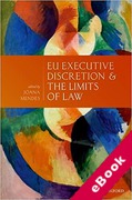 Cover of EU Executive Discretion and the Limits of Law (eBook)