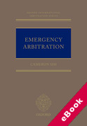 Cover of Emergency Arbitration (eBook)
