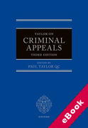 Cover of Taylor on Criminal Appeals (eBook)
