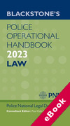 Cover of Blackstone's Police Operational Handbook 2023: Law (eBook)