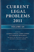 Cover of Current Legal Problems: Print + Online