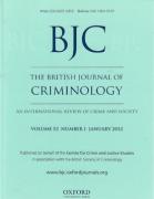 Cover of The British Journal of Criminology: An International Review of Crime and Society: Online Only