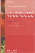 Cover of International Journal of Constitutional Law: Print Only